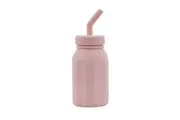Melii Luxe Silicone Straw Bottle Kids Design BPA Free Soft - Pink