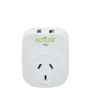Korjo AUS / NZ Travel Adaptor Plug with USB C + USB A Port