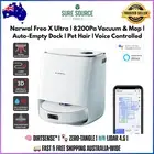 Narwal Freo X Ultra Robot Vacuum Mop | 8200Pa Suction, Auto-Clean Dock, AI DirtS