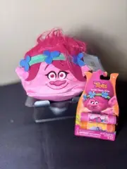 Dream Works Trolls Poppy 3D Plushie Mini Cube Travel Pillow With Trolls Chapstic