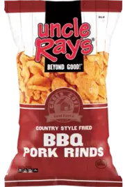 Uncle Ray's BBQ Pork Rinds, 2.29 oz (Pack of 12)