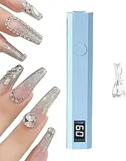 LED Nail Lamp - Rechargeable UV LED Dryer Gel LED Lamp | Handheld UV Nail Lamp for Gel Nails | UV Nail Light | Compact Nail Dryer Small Manicure Light for Beginners Professionals