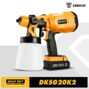 DEKO Spray Gun, 20V/220V High Power Home Electric Paint Sprayer, NO battery 3 No