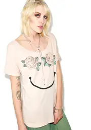 [Wildfox Couture] Happy Roses Goldie Eccentricity Tee