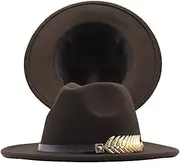 [Generic] Trucker Girl Belt Buckle Buckle Wool Hat Panama Classic Womens Hat Belt Floppy Fedora Wide Baseball Caps Hats Hats Hats