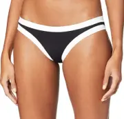 Seafolly Black/White Block Party Hipster Bikini Bottoms Size US 12 L101547