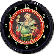 Casey Kelly Beer Tray Wall Clock Scranton PA Ale Pilsner Brew Man Cave New 10"