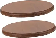 2Pcs Round Wooden Stool Replacement Seat Covers Easy Installation Bar Stool Cushions Comfortable Solid Wood Seating Part for Dining Room Canteens