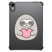 iPad mini (6th gen) iPad Impact Case Cute Sloth Hugging A Pink Heart - Kawaii Animal with Love