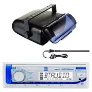 Dual Electronics MXD13 Marine Bluetooth Receiver, Black Radio Housing, Antenna