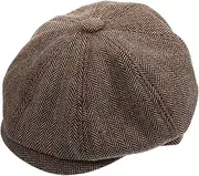 [Ipetboom] Stylish Octagonal Hat for Men and Women Comfortable Twill Design Versatile Fashion Accessory for Outdoor Activities for Travel Shopping and Casual Wear Light Brown