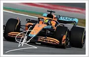 Lando Norris F1 Formula One Signed 12x8 Inch Photo Print Pre Printed Signature Autograph Gift Wall Art, Motor Racing Artwork