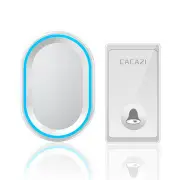 FA80 Self-powered Wireless Doorbell Waterproof No Battery Required Button Home Cordless Call Bell 58 Chime