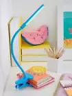Beacon Lighting Izzy 1 Light LED Adjustable Clamp Lamp in Blue