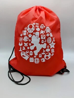 Collectible Mario Party Red Drawstring Bag Promo Launch Official NEW RARE