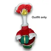 Porch Goose Miles Kimball Outfit Mrs Claus Christmas Holiday Yard Geese Decor