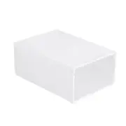 OZNALA 12 Set Transparent Shoe Storage Box Stackable Household Display Drawer Organizer
