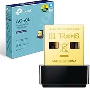 TP-Link AC600 USB Wi-Fi Dongle, Dual Band 5 GHz Wireless Adapter for PC, Desktop and Laptop, Supports Windows 10/8.1/8/7/XP, Mac OS 10.9-10.13 (Archer T2U Nano)