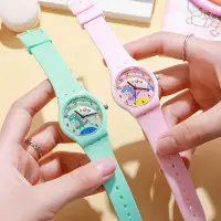 在飛比找蝦皮購物優惠-SWATCH 兒童手錶色板卡通手錶恐龍學生石英手錶矽膠模擬果