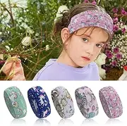 [JHXhhthongtong] Pack of 5 Children's Headbands, Unicorns Children's Headband, Cartoon Headbands for Girls, Thin, Ultralight and Elastic Hair Band, Girls, Hair Accessories, Headpiece for School, Sports, Leisure