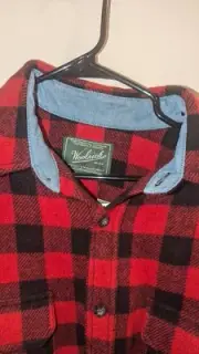 Woolrich Men's M Red Plaid Buffalo Lumberjack Wool Hunting Shirt Heavy NWT