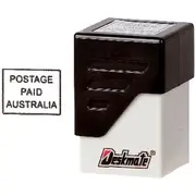 Deskmate Pre-inked Office Stamp Postage Paid Australia Black