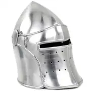 Barbuta Steel Helmet Medieval Collectible Knight LARP Helmet