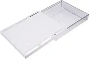 JEWEDECO Under Desk Storage Drawer Self Adhesive Transparent Slide Out Organizer for Office Supplies Tidy Workspace Smooth Pull Out Design for Easy Access and Visibility