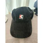 KANGOL 黑色燈芯絨棒球帽 全新