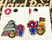 Japan Osaka Expo 2025 Hard Rock Cafe Pin Badge Set of 2 Castle