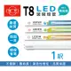 【旭光】LED T8燈管 T8 1呎 5W 全電壓 日光燈管 省電燈管(20入組)