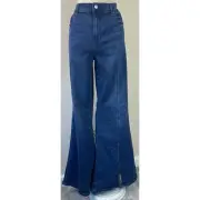 AE AMERICAN EAGLE FESTIVAL FLARE NEXT LEVEL STRETCH WOMENS JEANS SIZE 16