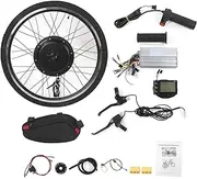 XTevu Electric Bike Kit, Front Wheel Motor Conversion Kit 26in with LCD Display, E-Bike Wheel Hub Motor, Electric Conversion Wheel
