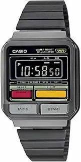 [Casio] A120WE-1A Digital Grey Strap Unisex Adult Watch, Grey Dial, 40.7 × 33.5 × 9.4 mm