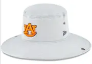 AUBURN TIGERS NCAA NEW ERA EMBROIDERED AUSSIE SNAP GRAY OSFM BUCKET HAT/CAP NWT