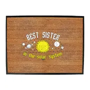 Best Sister Solar System - Funny Novelty Doormat Man Cave Floor mat