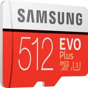 SAMSUNG MB-MC512HA EVO PLUS CL10 U3,4K 100R/90W W adapter
