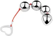 Metal Anal Beads Anal Chain with Ball and Pull Ring Anal Beads Vaginal G-Spot Masturbation Anal Plug Anal Sex Toys for Men Women(Ø 30mm 5 Kugel)