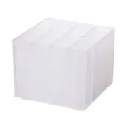 Creative Transparent Plastic Pen container Desktop Classification Storage Box Japanese Creative stationery