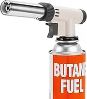 Blow Torch, Professional Kitchen Butane Torch, Chef Cooking Torch with Adjustable Flame, for Creme Brulee, BBQ, Baking, Camping(Butane Gas Not Included)