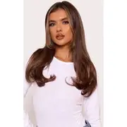 Lullabellz 18" Hidden Halo Blow Dry Hair Extensions - Chestnut, Chestnut