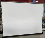for Home Theater Cinema Indoor Outdoor Backyard Pa Floor Stand Pull Up Projector Screen with Tab Tension60~120 Inch for Home Cinema Exhibition Outdoor Projection Cinema White(80 inch)