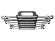 TEKTON Long Flex Ratcheting Box End 12-Pt Wrench Set, 6-Pc (1/4-13/16 in) Holder