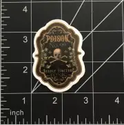 Poison No 99 Vinyl Sticker Deadly Tincture Toxic Skull Crossbones Label Durable