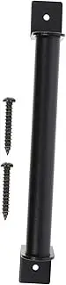 Tofficu Barn Door Handle Stylish Black Pull Handle for Indoor Outdoor Doors for Sliding Barn Garage Closet Applications Easy to Install with Screws Versatile and Elegant Design