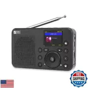 Ocean Digital WR-18 Handheld Portable Internet Radio, FM, Bluetooth Speaker,