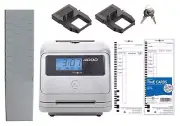 Pyramid Time Systems - Model 4000 Pro Auto Totaling Time Clock 4000PROK for...