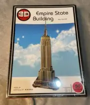 3D Puzzle Empire State Building New York New Sealed 50 Pieces Ages 6+ Years