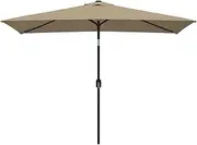 BECLOH Outdoor Umbrella, Beach Umbrella Pole Umbrellas Stand Sun Beach Garden Patio Gazebo Shade, Water Resistant and UV Steel Frame Tiltable Shading Cantilever Umbrella, 300x200 cm