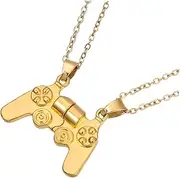 [VALICLUD] Couple Necklace Charm Chain Branch Tying Device Styling Branches Suit Necklace Jewelry Necklace Handle Necklace Key Fob Key Ring Boy Banners Necklace Bender Alloy Golden